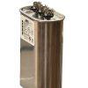 oval oil filled capacitor for motor run, lighting and filtering